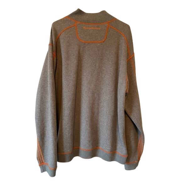 Tommy Bahama Men's XL Outdoors Reversible 1/4 Zip Pullover Preppy Fall - Picture 7 of 8